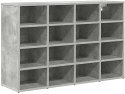 vidaXL Dulap pentru pantofi Gri beton 103 x 30 x 67 cm Lemn compozit GartenMobel Dekor (808733) Pantofar