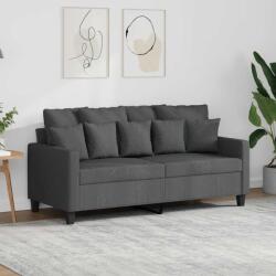 vidaXL Canapea cu 2 locuri, gri închis, 140 cm, material textil GartenMobel Dekor (359268) Canapea