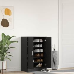 vidaXL Dulap Pantofi Stejar Negru 60x35x92 cm Lemn prelucrat GartenMobel Dekor (862074) Pantofar
