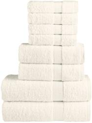 vidaXL Set de prosoape premium SOLUND, 8 piese, crem, 600 g/m2 GartenMobel Dekor (137550) Prosop