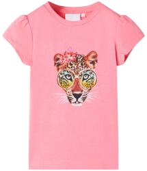 vidaXL Tricou pentru copii, roz neon, 92 GartenMobel Dekor (10454)