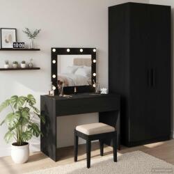 vidaXL Masa de Machiaj cu sertar Negru 83 x 40 x 70 cm Lemn compozit GartenMobel Dekor (865227)