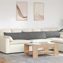 vidaXL Perne pentru canapea 2 pcs Gri închis 200 x 40 cm tesatura GartenMobel Dekor (42013899)