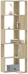 vidaXL Biblioteca 5 niveluri stejar sonoma 50x50x179cm lemn prelucrat GartenMobel Dekor (852584) Biblioteca