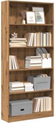 vidaXL Biblioteca, stejar artizanal, 80x24x176 cm, lemn prelucrat GartenMobel Dekor (857861) Biblioteca