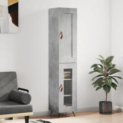 vidaXL Dulap înalt, gri beton, 34, 5x34x180 cm, lemn prelucrat GartenMobel Dekor (3200365) Comoda