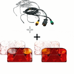 Fristom Pachet iluminare remorca FT-088 , triple + cablaj 7m, 7Pini (FT-088 BAJONET + IIIA-070-055)