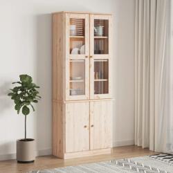 vidaXL Vitrine din sticla „ALTA 77x35x186, 5 cm, lemn masiv de pin GartenMobel Dekor (353949) Comoda