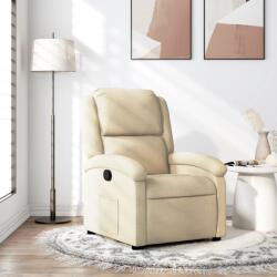 vidaXL Fotoliu rabatabil, crem, material textil GartenMobel Dekor (371760)