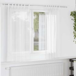 vidaXL Perdele Voile cu Bucle 2 buc Alb 140x140 cm GartenMobel Dekor (4102331)