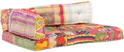 vidaXL Perna pentru canapea din paleti, multicolor, textil, petice GartenMobel Dekor (287722)