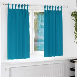 vidaXL Perdele Opaque cu Inel 2 pcs Turcoaz 175 x 140 cm Poliester GartenMobel Dekor (4107639)