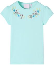 vidaXL Tricou pentru copii, turcoaz deschis, 128 GartenMobel Dekor (11337)
