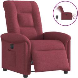 vidaXL Fotoliu rabatabil electric, rosu vin, material textil GartenMobel Dekor (3303237)