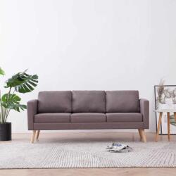 vidaXL Canapea cu 3 locuri, gri taupe, material textil GartenMobel Dekor (281366) Canapea