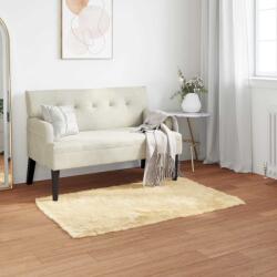 vidaXL Covor din Lana Faux Tafalla Crem 60 x 110 cm Poliester GartenMobel Dekor (42021499) Covor