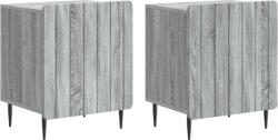 vidaXL Set 2 noptiere gri Sonoma din lemn, 43 x 34, 5 x 52 cm, stil vintage (894348)