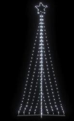vidaXL Pom de Craciun LED 447 LED-uri Alb Rece 250 cm GartenMobel Dekor (4016433)