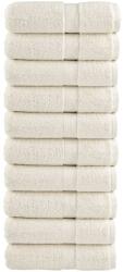vidaXL Prosoape de baie premium SOLUND, 10 buc. , crem, 30x30 cm, 600 g/m2 GartenMobel Dekor (137469) Prosop