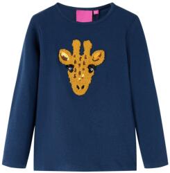 vidaXL Tricou cu maneci lungi pentru copii, bleumarin 116 GartenMobel Dekor (13491)