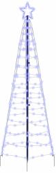 vidaXL Brad de Craciun LED cu 390 LED albastru 250 cm Fier GartenMobel Dekor (42018752)