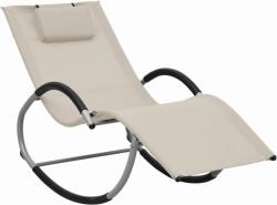 vidaXL Sezlong cu perna, crem, textilena GartenMobel Dekor (47789)
