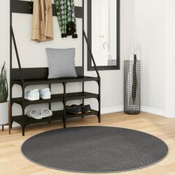 vidaXL Covor "IZA" aspect scandinav, cu fire scurte, antracit, Ø 120cm GartenMobel Dekor (375435) Covor
