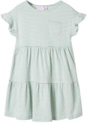 vidaXL Rochie pentru copii, maneci cu volane, verde menta, 128 GartenMobel Dekor (11512)