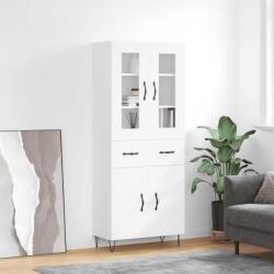 vidaXL Dulap înalt, alb, 69, 5x34x180 cm, lemn compozit GartenMobel Dekor (3198561) Comoda