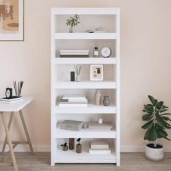 vidaXL Biblioteca, alb, 80x35x183 cm, lemn masiv de pin GartenMobel Dekor (821695) Biblioteca