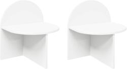 vidaXL Noptiera 2 pcs Alb 40 x 35, 5 x 45, 5 cm Lemn prelucrat GartenMobel Dekor (8001132)