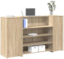 vidaXL Birou de receptie Stejar Sonoma 180x50x103, 5 cm Lemn prelucrat GartenMobel Dekor (3324171)