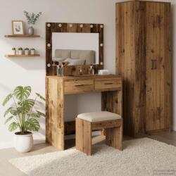 vidaXL Birou de Toaleta Lemn Vechi 78, 5 x 41 x 135 cm Lemn compozit GartenMobel Dekor (865035)