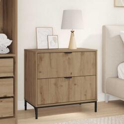 vidaXL Noptiera stejar artizanal 63.5 x 36 x 61 cm Lemn compozit GartenMobel Dekor (883473)