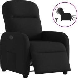 vidaXL Fotoliu rabatabil electric, negru, material textil GartenMobel Dekor (3302954)