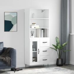 vidaXL Dulap înalt, alb, 69, 5x34x180 cm, lemn compozit GartenMobel Dekor (3189501) Comoda