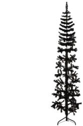 vidaXL Jumatate brad de Craciun subtire cu suport, negru, 240 cm GartenMobel Dekor (344578)