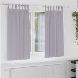 vidaXL Perdele Opaque cu Inel 2 pcs Gri Metalic 175 x 140 cm Poliester GartenMobel Dekor (4107579)