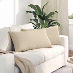 vidaXL Perne pentru canapea 2 pcs Crem 80 x 40 cm tesatura GartenMobel Dekor (42013729)