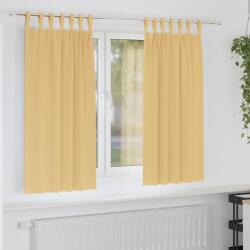 vidaXL Perdele Opaque cu Inel 2 pcs Bej 175 x 140 cm Poliester GartenMobel Dekor (4107534)