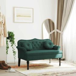 vidaXL Bancheta cu perne, verde închis, 120, 5x65x75 cm, catifea GartenMobel Dekor (372142)
