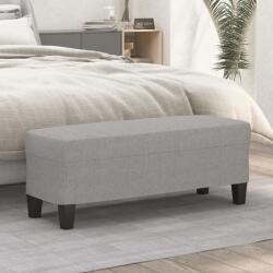 vidaXL Banca, gri deschis, 100x35x41 cm, textil GartenMobel Dekor (349451)