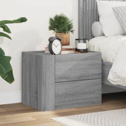 vidaXL Noptiera montata pe perete gri Sonoma 45x30x35 cm GartenMobel Dekor (848335)