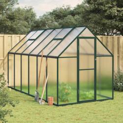 vidaXL Sere cu cadru de baza, verde, 334x169x195 cm, aluminiu GartenMobel Dekor (3266327)