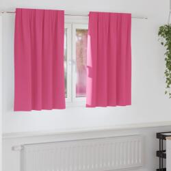 vidaXL Perdele Opaque cu Inel 2 pcs Roz Aprins 140 x 140 cm Poliester GartenMobel Dekor (4107513)