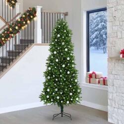 vidaXL Brad de Craciun cu 300 LED cu suport Verde 240 cm PE GartenMobel Dekor (3396352)