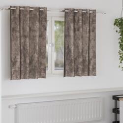 vidaXL Draperii din catifea 2 buc cu eyelets Cappuccino 140x140 cm GartenMobel Dekor (4107668)