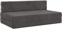 vidaXL Canapea Plianta cu Pat Gri închis 203 x 152 x 15 cm Catifea GartenMobel Dekor (900127) Canapea