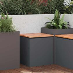 vidaXL Banca de gradina Antracit 40 x 40 x 43 cm Otel GartenMobel Dekor (874914)