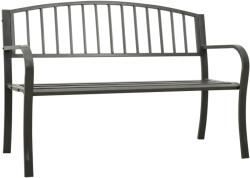 vidaXL Banca de gradina, gri, 120 cm, otel GartenMobel Dekor (319581)